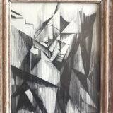 France MITROFANOFF, Untitled. Indian ink on paper. Small framed format.