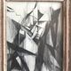 France MITROFANOFF, Untitled. Indian ink on paper. Small framed format.
