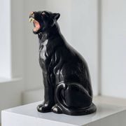 Ceramic panther, Italy 1970
