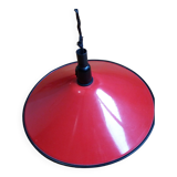 Suspension tole émaillée rouge Rolly 42 cm