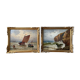 Set of 2 old paintings signed G. Cordier, early twentieth century
