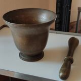 Ancient bronze apothecary mortar