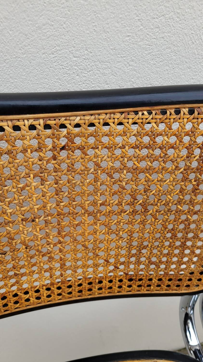 Set of 4 Marcel Breuer cesca black b32 chairs