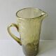 Large bubble glass pitcher from the 70s