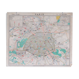 Old school map France/Paris No.48 Hatier edition
