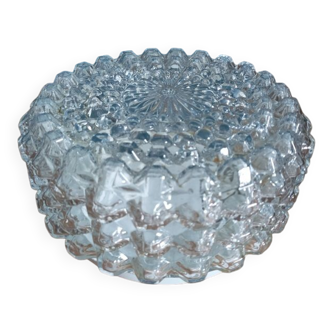 Ceiling lamp in molded glass