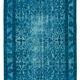 Handmade contemporary oriental 1970s 140 cm x 230 cm turquoise carpet