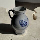 Large blue West Germany pitcher