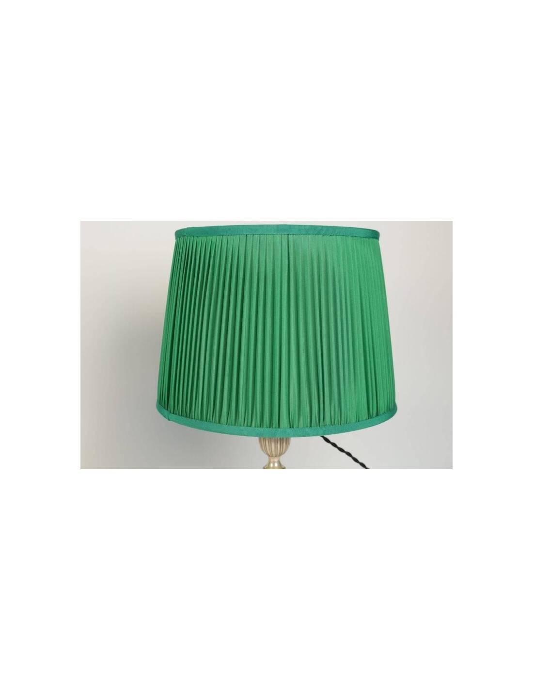 Candlesticks mounted as lamps, silver-plated bronze.