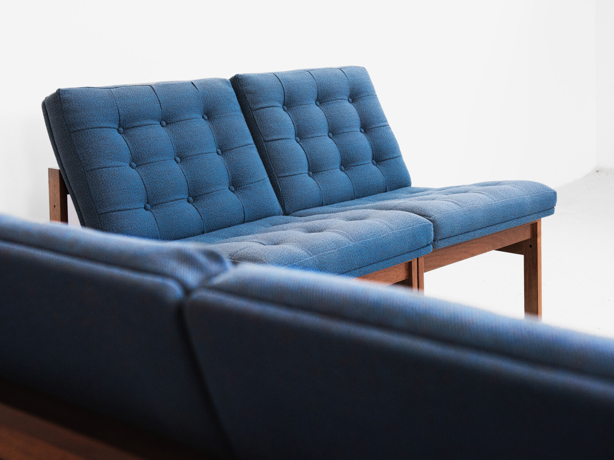 Midcentury corner sofa set in teak by Ole Gjerløv-Knudsen & Torben Lind for France & Søn