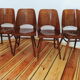 Ensemble de quatre chaises par O. Haerdtl pour Ton Tchécoslovaquie, années 1960
