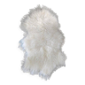 Peau agneau mongol blanc