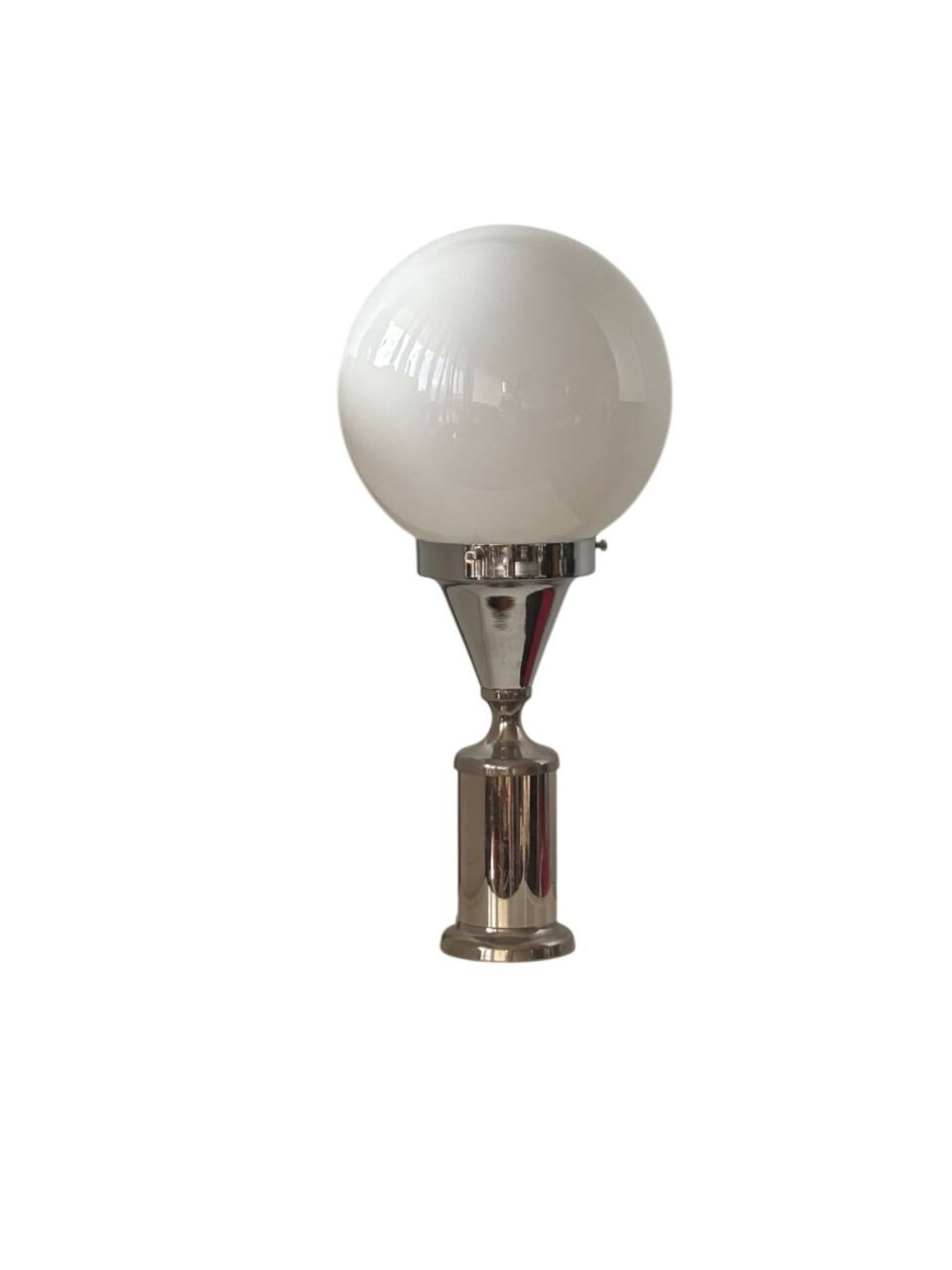 Chrome Space Age lamp