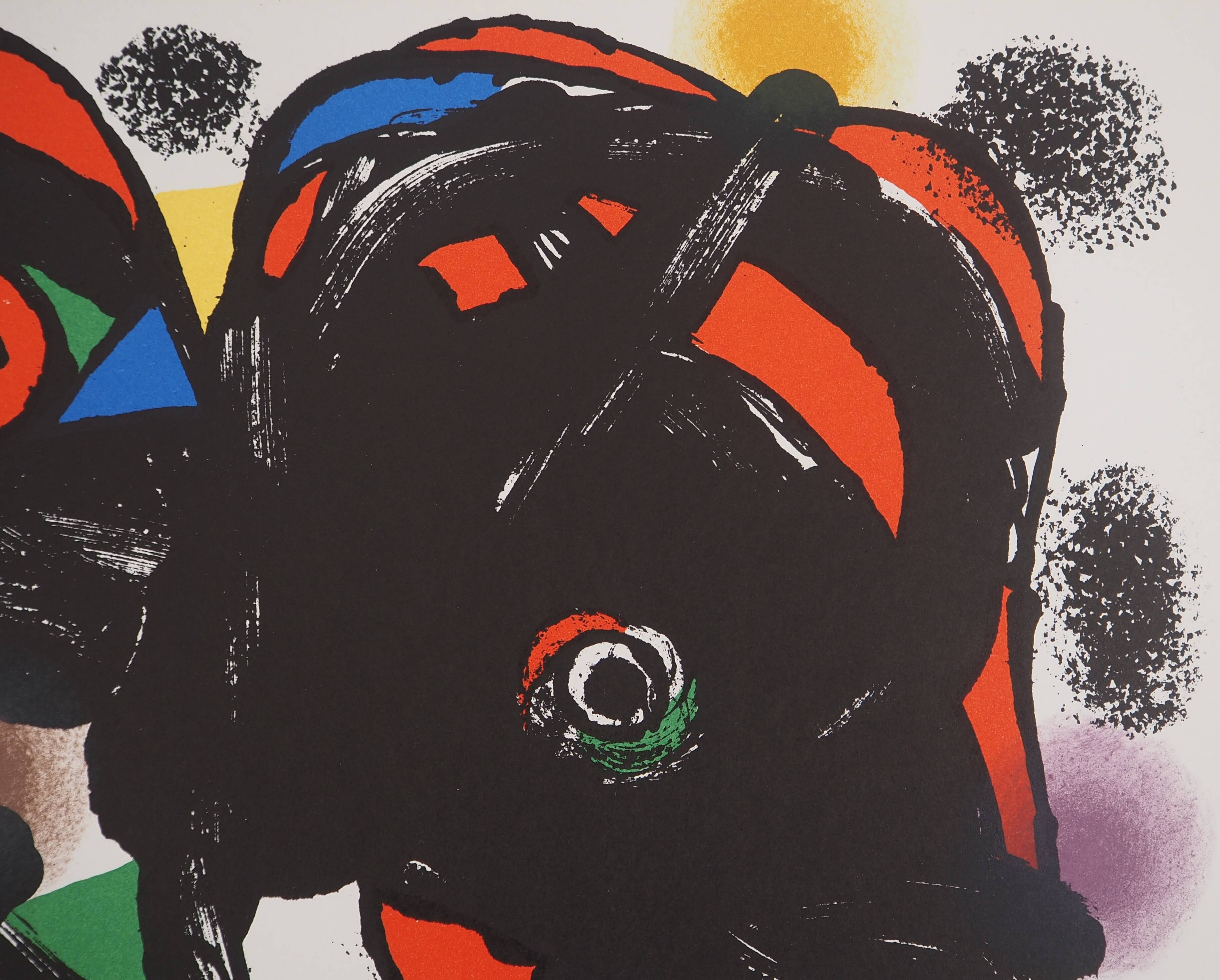 Joan miro: wild animal - original lithograph