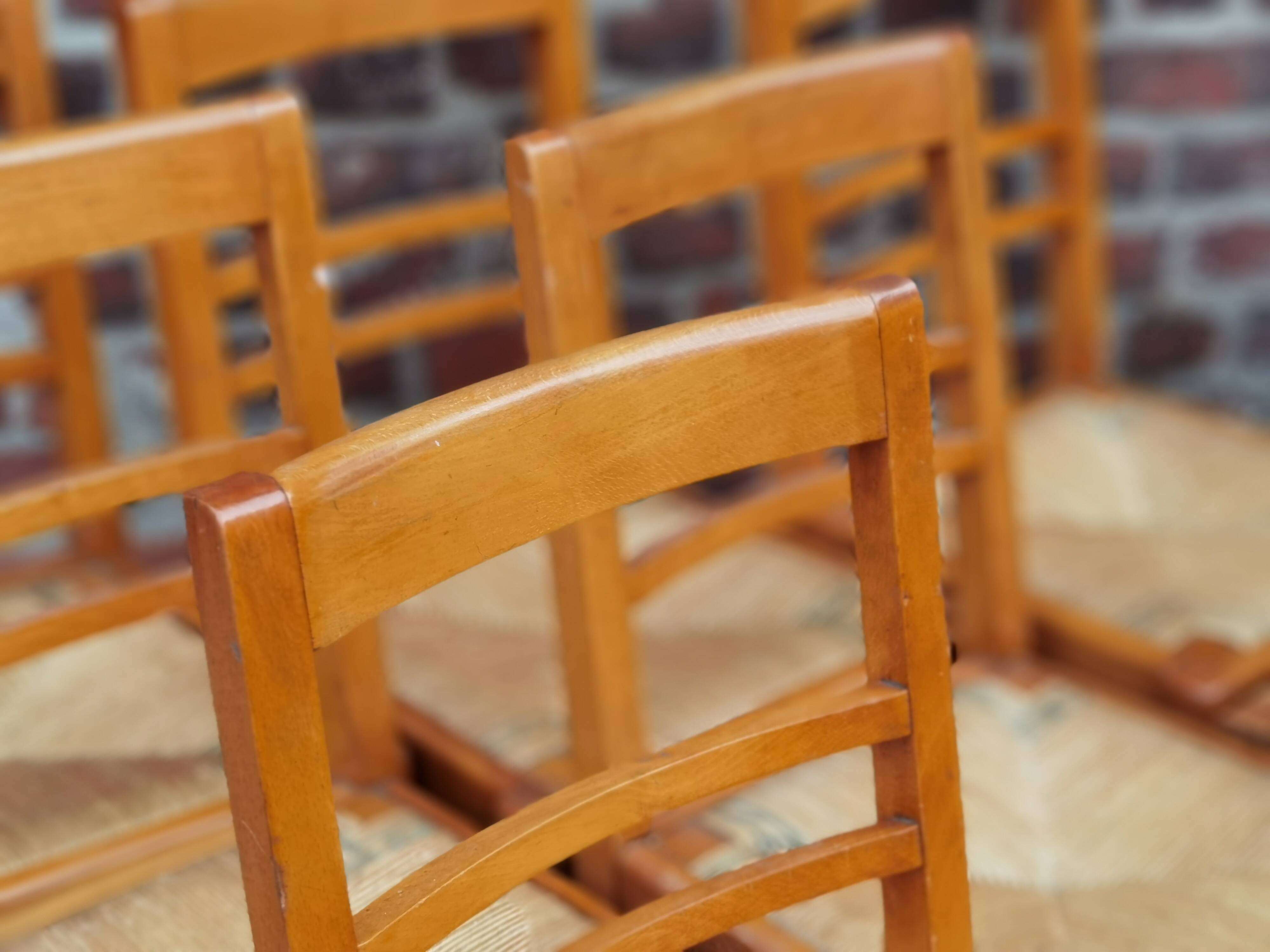 Lot of 6 chairs reconstruction Pierre Cruege