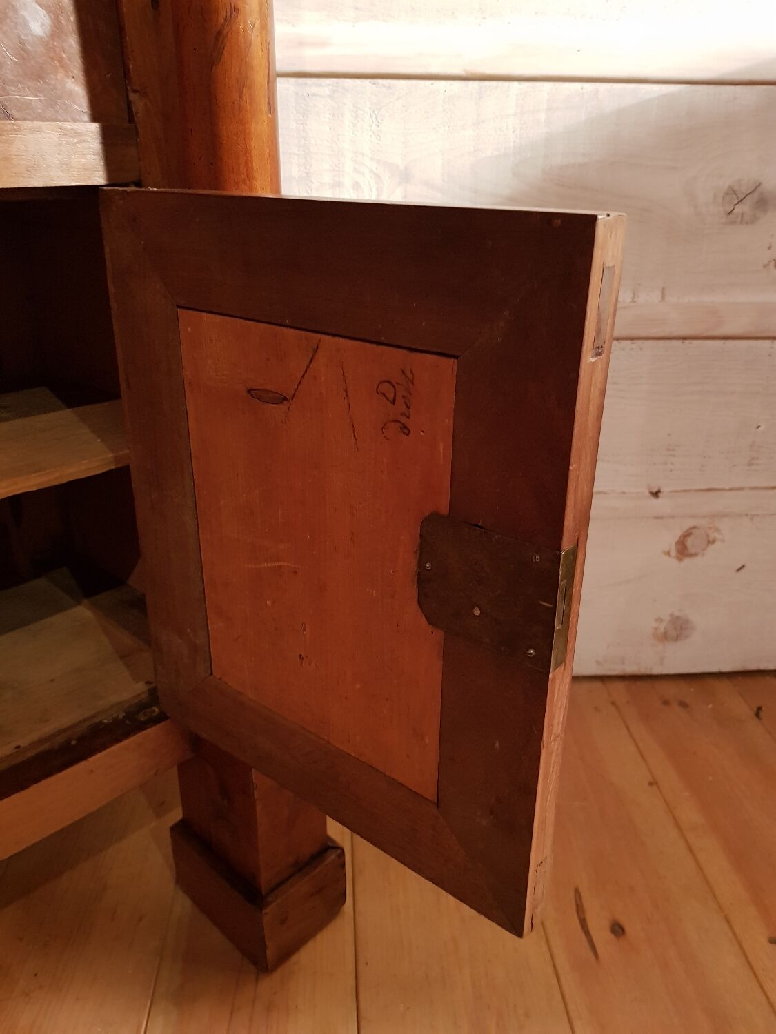 Empire secretary in walnut.