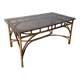 Table Dal Vera en bambou et rotin, design italien 1970