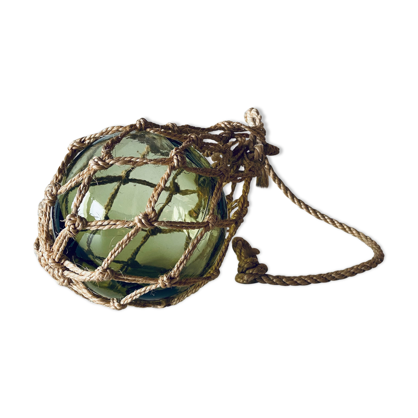 Old glass fishing float