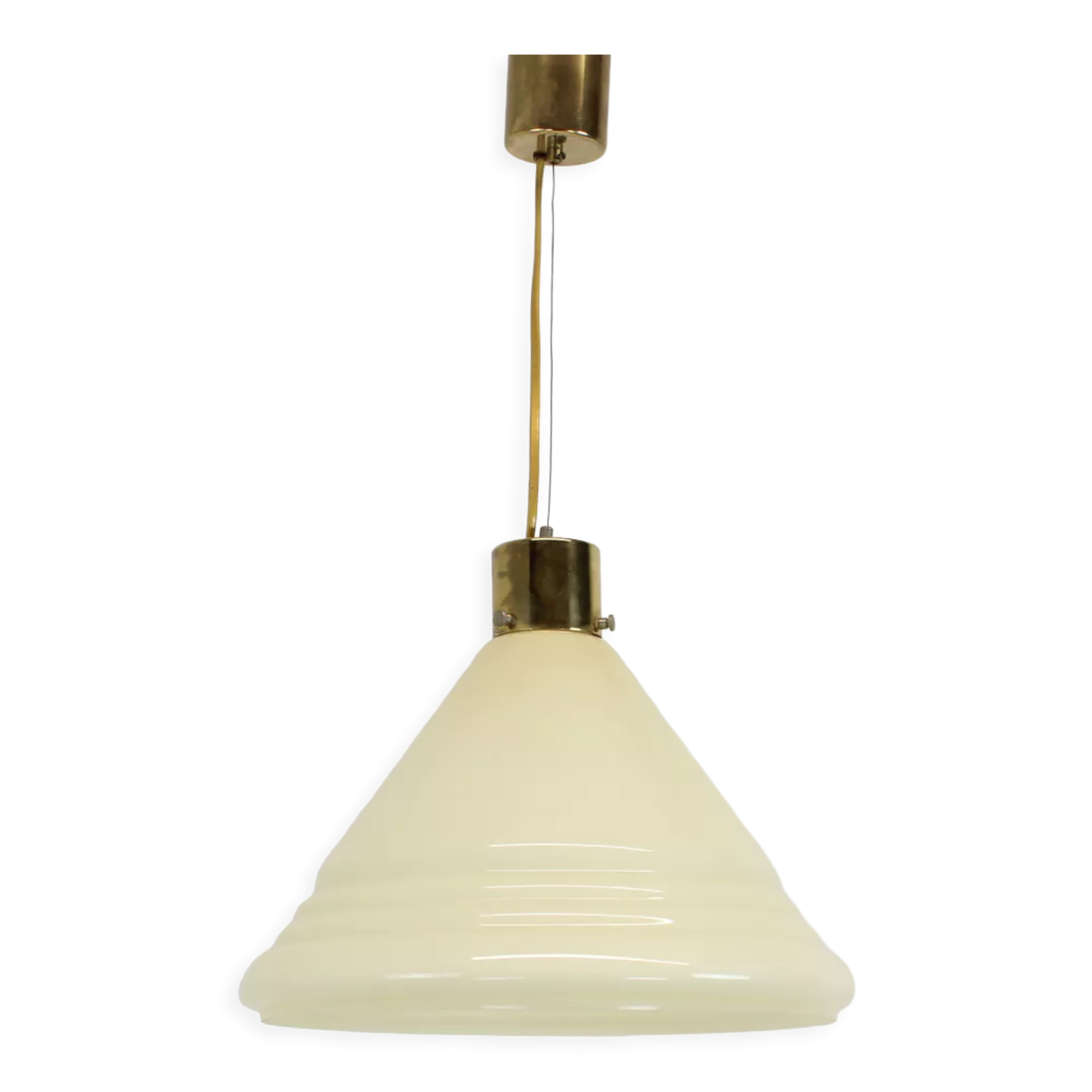 Mid-century glass pendant, 1970's