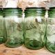 Old green jars