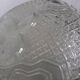 Chiseled glass dish