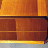 Suspended console in wood by La Permanente Mobili Cantù, 1950s