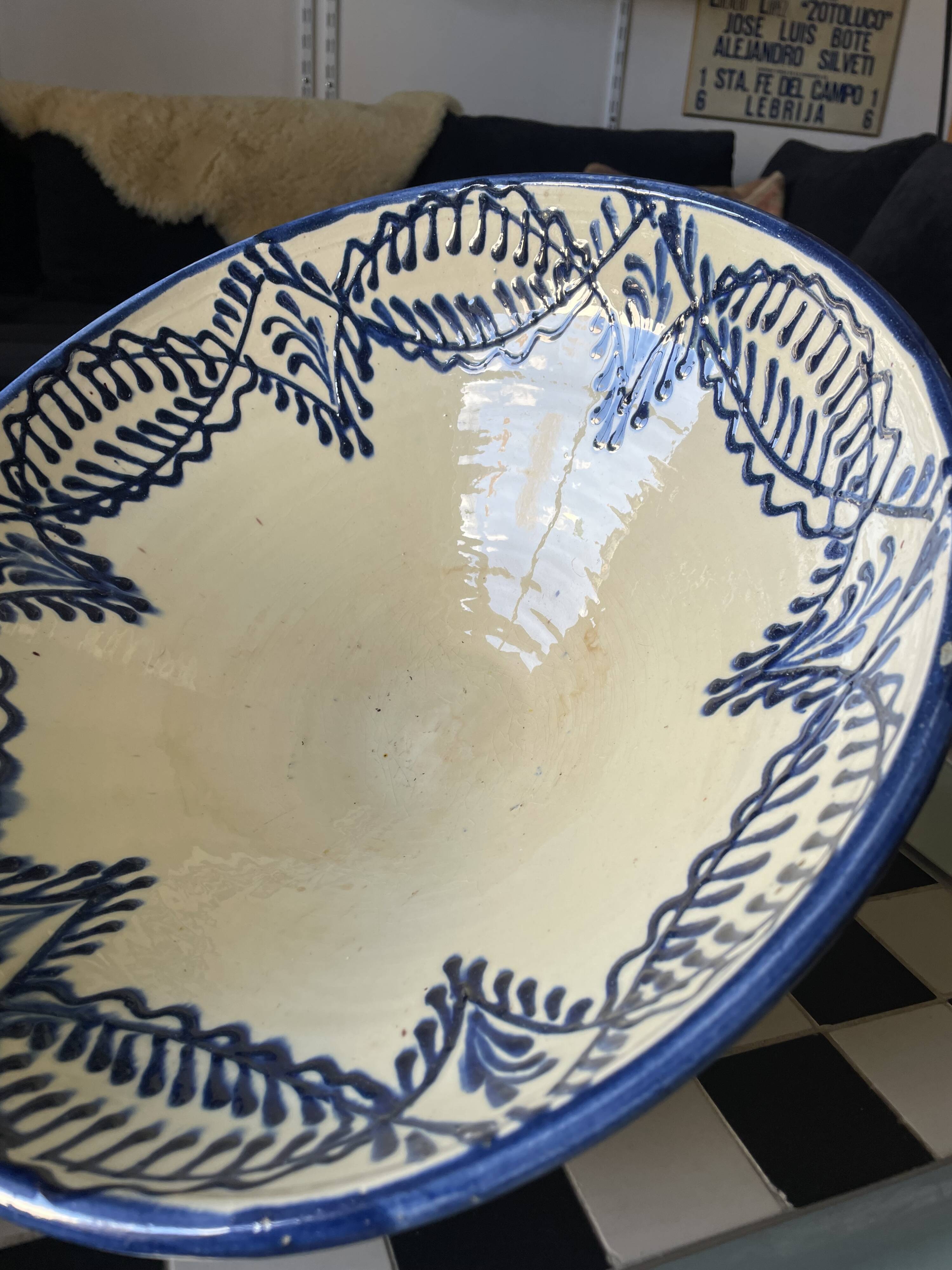 Grande jatte lebrillo ancien de Nijar Almeria