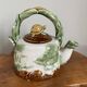 Chinese-American Majolica Turtle & Underwater Landscape Teapot, Vintage Shiwan Ware by RC Creations