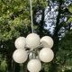 Ceiling lamp chandelier 7 lights Sputnik 1960s, The cluster