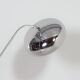 Chrome space age floor lamp from the 70s with adjustable rod arm