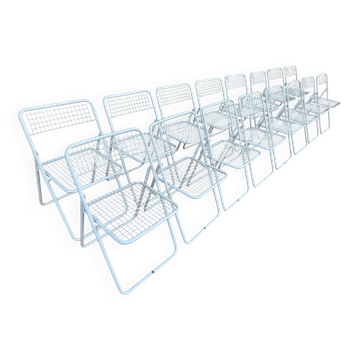 Ted Net Folding Chairs by Niels Gammelgaard for IKEA, 1970s, Set of