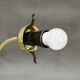 Set of Three Kamenický Šenov Brass and Opaline Glass Wall Lights