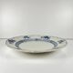 Large round plate Terre de Fer KG Lunéville, model "Jane", blue, 1890-1915.