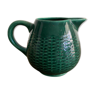 Pitcher in green slurry
