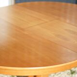 Table ronde bois et ses 4 chaises Self, table à manger, meuble de salon