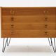 Commode à tiroirs en chêne recyclé des années 1960, Danemark