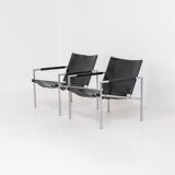 Paire de fauteuils modernistes « SE02 » de Martin Visser pour Spectrum