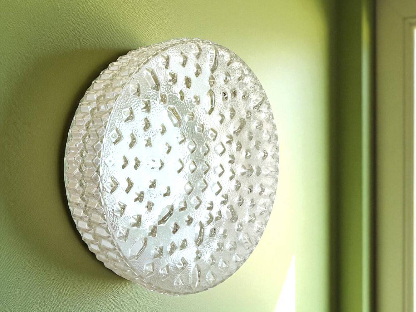 Frosted glass ceiling or wall light