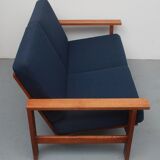 1960s 2-seater sofa teak, Hans Wegner for Getama