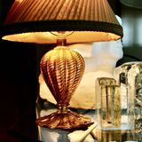 VINTAGE TABLE LAMP BY BAROVIER AND TOSO ITALY 1950