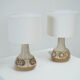 Set of two ceramic Svend Aage Jensen table lamps