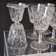 6 large wine glasses in semi-crystal from VMC in good condition.