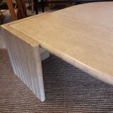 Travertine coffee table