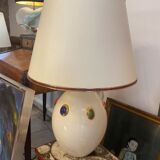 Ceramic lamp with jewelry decorations