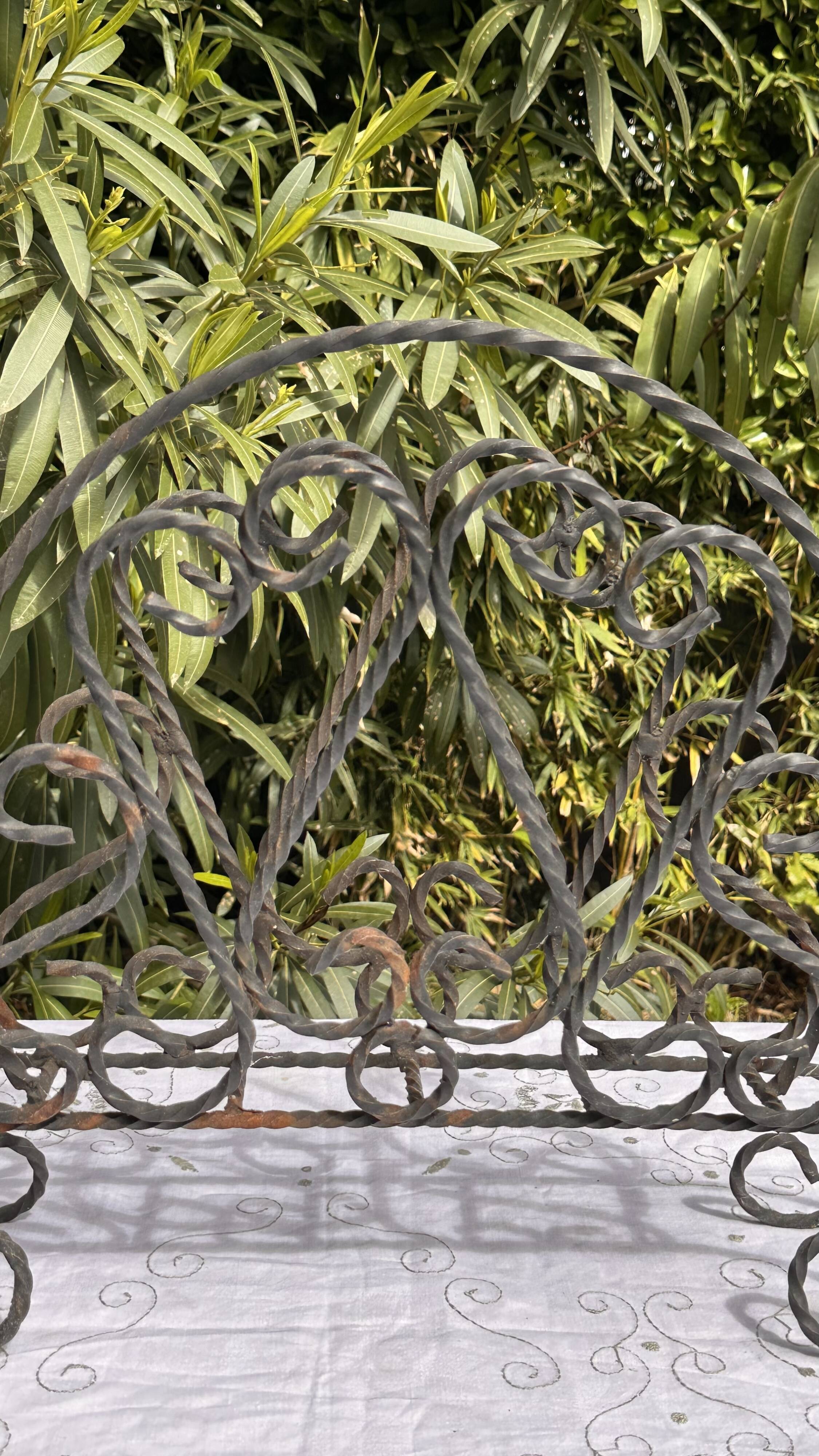 Vintage Magazine Rack - Twisted Wrought Iron Magazine or Vinyl Record Holder