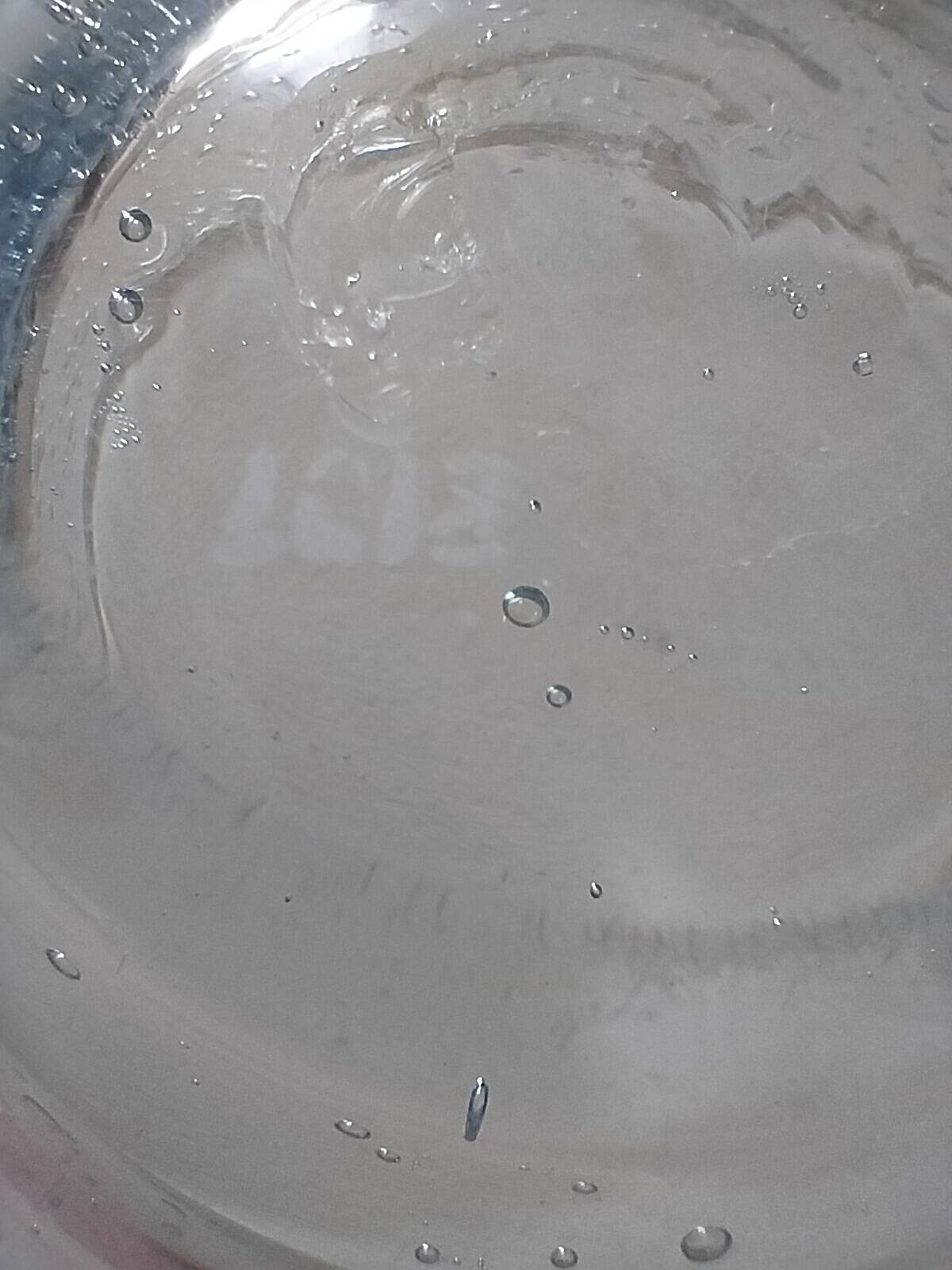 Bubble glass bowl signed Verrerie de Biot – Light blue