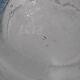 Bubble glass bowl signed Verrerie de Biot – Light blue