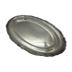Silver metal dish