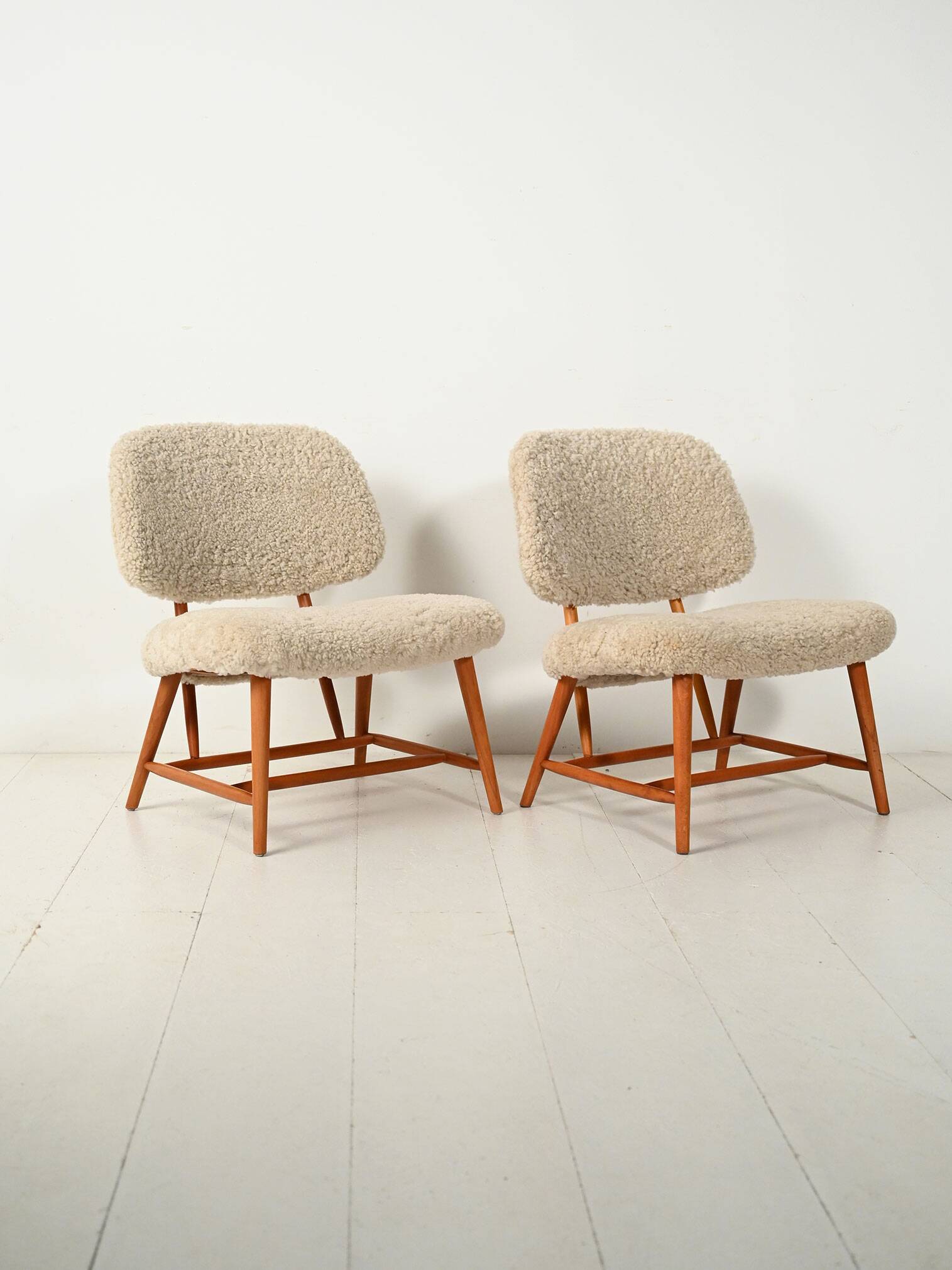 Paire de fauteuils « Te-Ve » d'Alf Svensson, années 1950