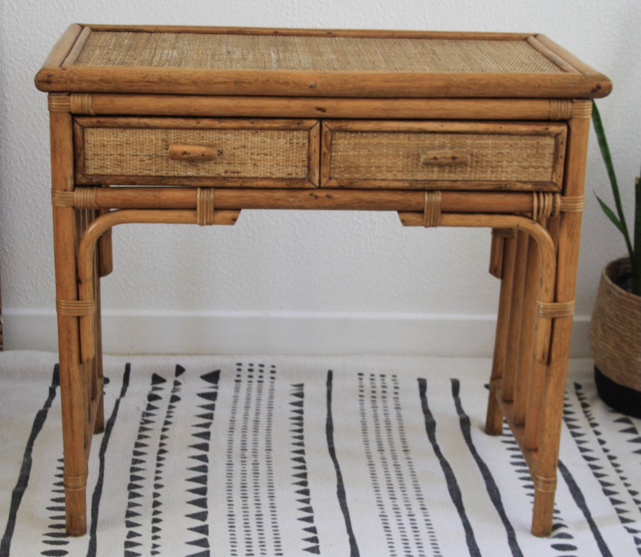 Dressing table or rattan desk